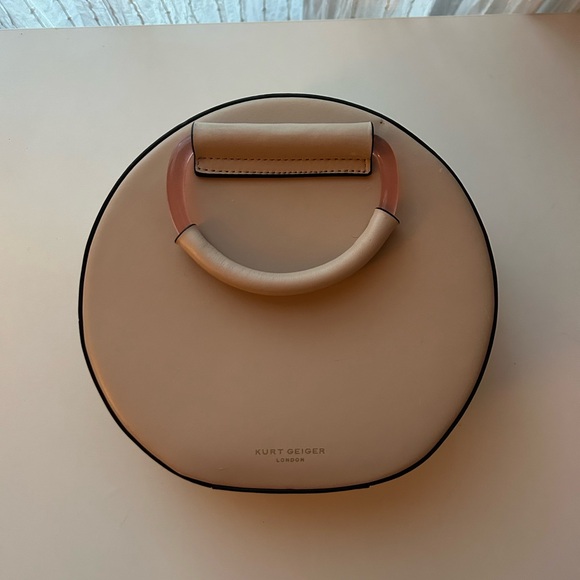 Kurt Geiger Handbags - Kurt Geiger Cream Circular Bag